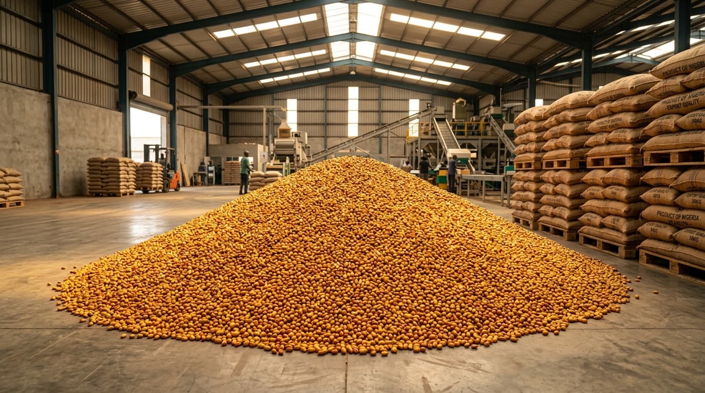Pre-Cleaned Peanut Warehouse Heap